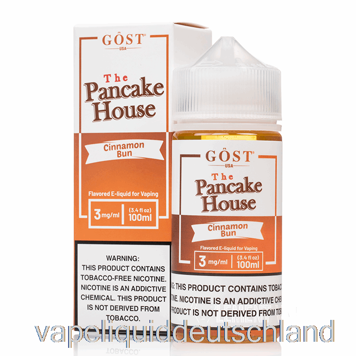 Zimtschnecke – The Pancake House – Gost Vapor – 100 Ml, 6 Mg Vape-Flüssigkeit
